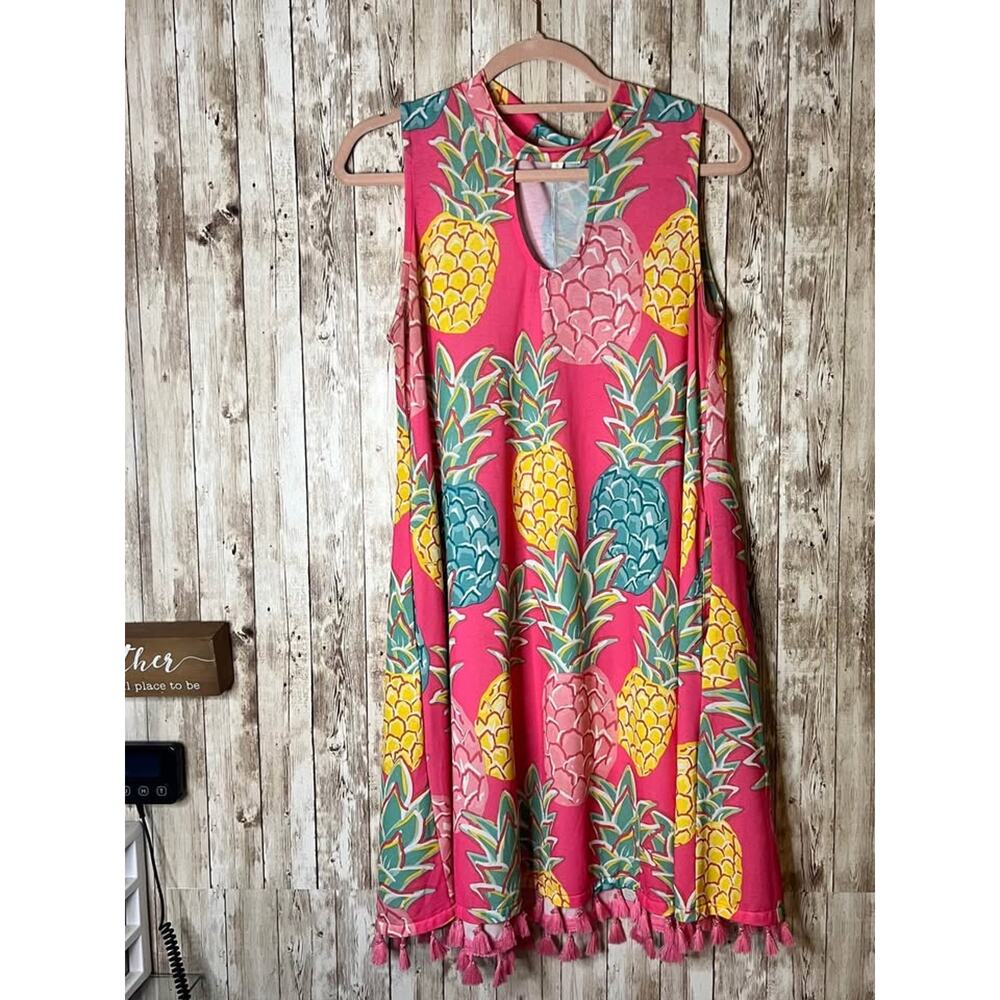 🍍Simply Southern Tasseled Dress – Size Small
